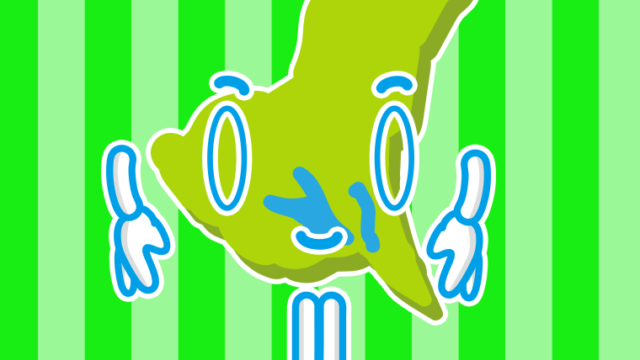 お辞儀する茨城ちゃんのイラスト【色、背景あり】PNG