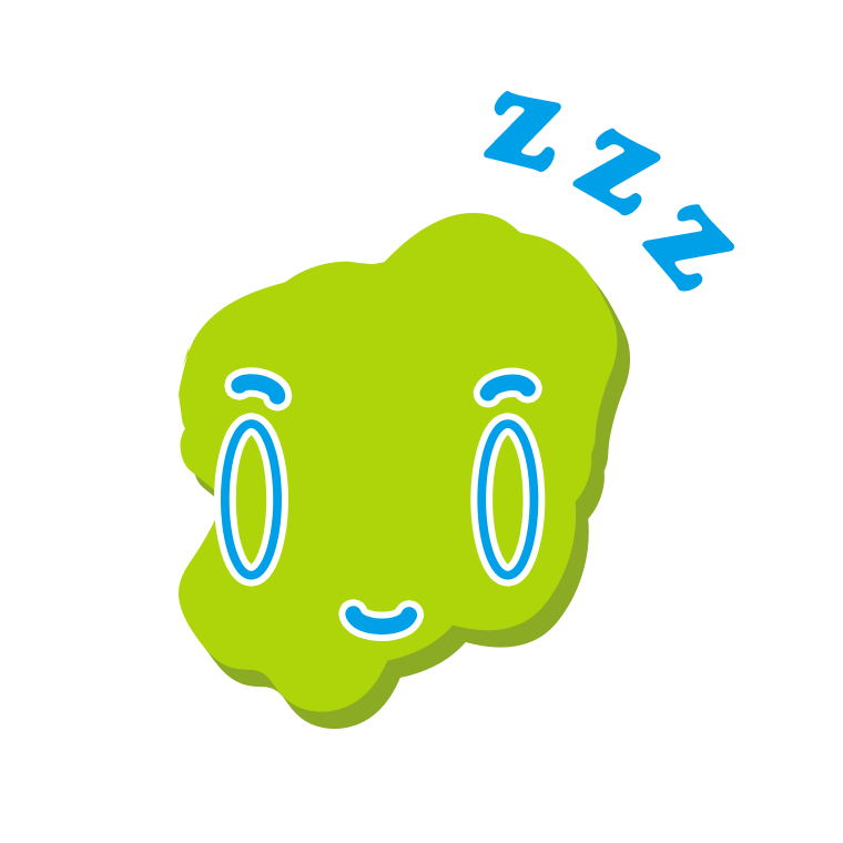 眠る栃木ちゃんのイラスト【色あり、背景なし】透過PNG