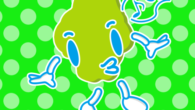 口笛を吹く栃木ちゃんのイラスト【色、背景あり】PNG