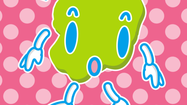 何かに気付く栃木ちゃんのイラスト【色、背景あり】PNG