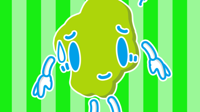 苦笑いする栃木ちゃんのイラスト【色、背景あり】PNG