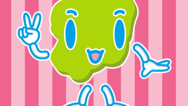 ピースをする栃木ちゃんのイラスト【色、背景あり】PNG