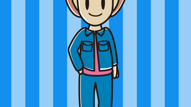 デニムオンデニムの女性のイラスト【色、背景あり】PNG