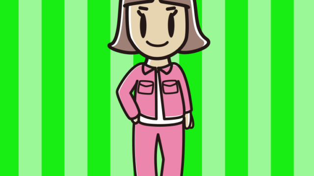 デニムオンデニムの小学生女子のイラスト【色、背景あり】PNG