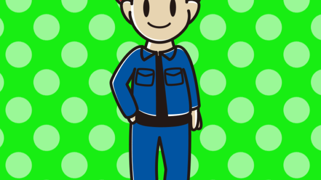 デニムオンデニムの男子大学生のイラスト【色、背景あり】PNG