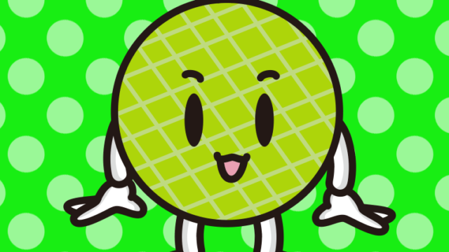 かわいいメロンちゃんのイラスト【色、背景あり】PNG