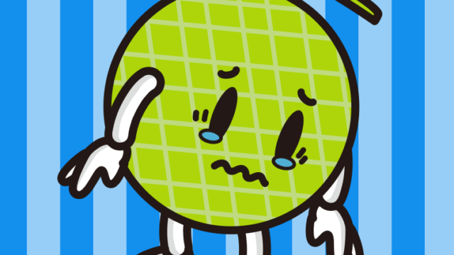 泣くメロンちゃんのイラスト【色、背景あり】PNG