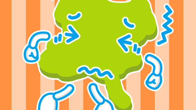 ブルブル震える群馬ちゃんのイラスト【色、背景あり】PNG