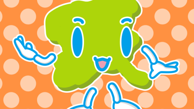 案内する群馬ちゃんのイラスト【色、背景あり】PNG