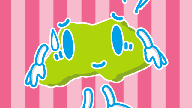 苦笑いする埼玉ちゃんのイラスト【色、背景あり】PNG