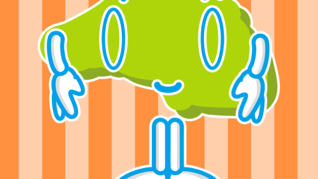 お辞儀する埼玉ちゃんのイラスト【色、背景あり】PNG