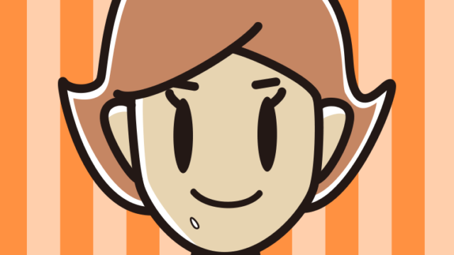 ご飯粒をつけた女性のイラスト【色、背景あり】PNG