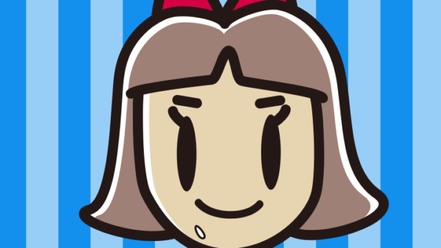 ご飯粒をつけた小学生女子のイラスト【色、背景あり】PNG