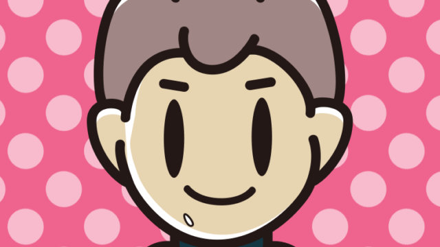 ご飯粒をつけた男子中学生のイラスト【色、背景あり】PNG