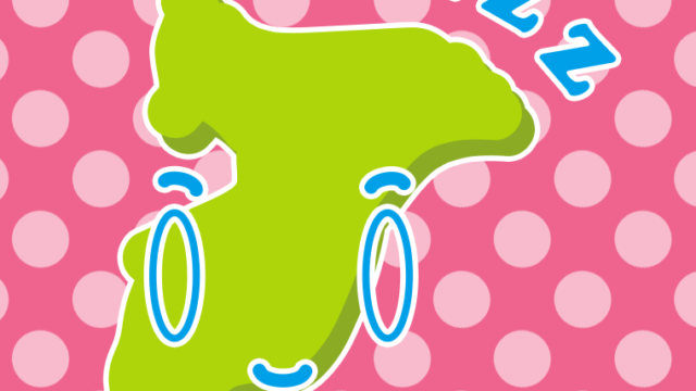 眠る千葉ちゃんのイラスト【色、背景あり】PNG