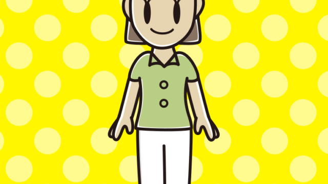 女性会社員（クールビズ）のイラスト【色、背景あり】PNG