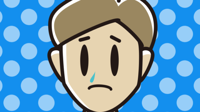 鼻水が垂れている男性のイラスト【色、背景あり】PNG