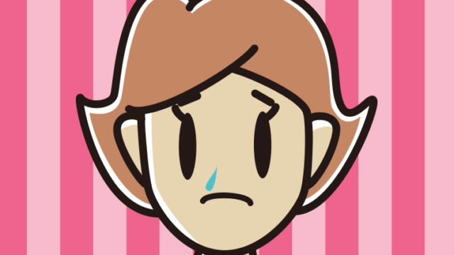 鼻水が垂れている女性のイラスト【色、背景あり】PNG