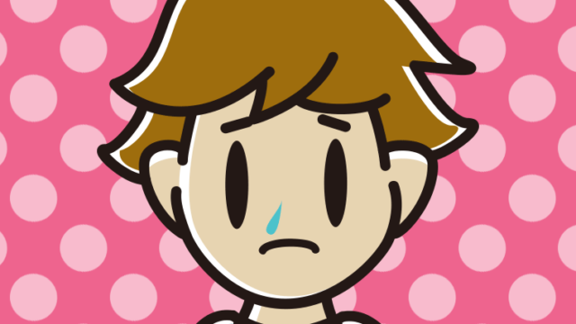 鼻水が垂れている男子高校生のイラスト【色、背景あり】PNG