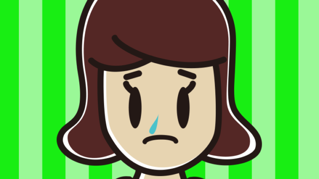 鼻水が垂れている女子高校生のイラスト【色、背景あり】PNG