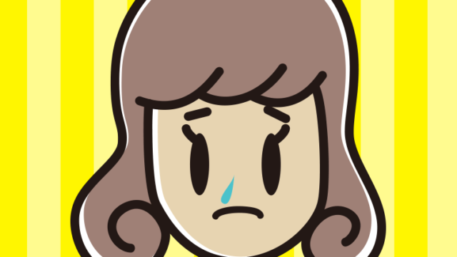 鼻水が垂れている女子大学生のイラスト【色、背景あり】PNG