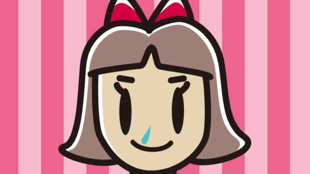 鼻水に気付かず笑顔の小学生女子のイラスト【色、背景あり】PNG