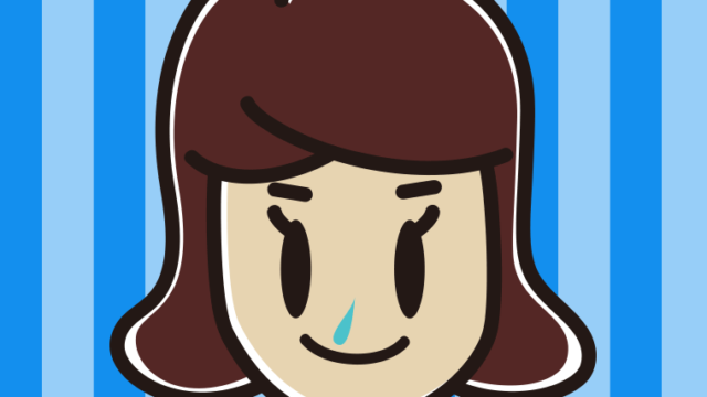 鼻水に気付かず笑顔の女子高校生のイラスト【色、背景あり】PNG