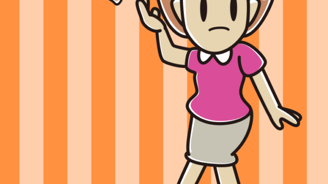 バットフリップする女性のイラスト【色、背景あり】PNG