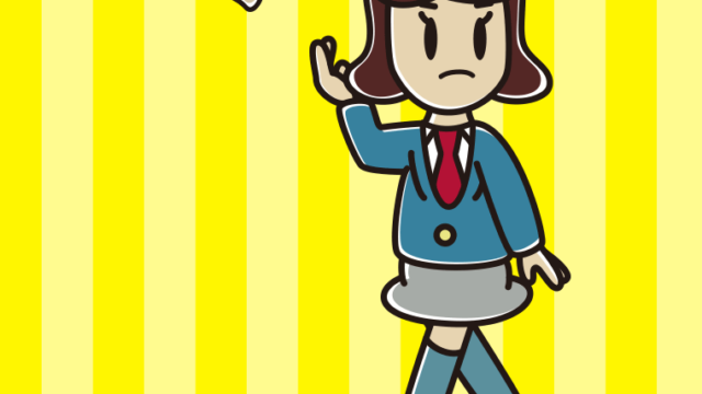 バットフリップする女子高校生のイラスト【色、背景あり】PNG