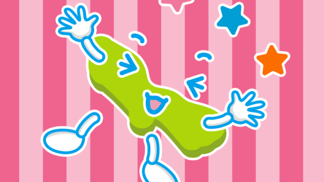 喜ぶ東京ちゃんのイラスト【色、背景あり】PNG