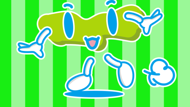 歩く東京ちゃんのイラスト【色、背景あり】PNG