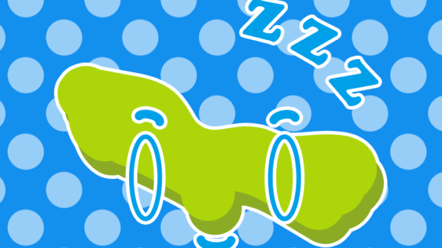 眠る東京ちゃんのイラスト【色、背景あり】PNG