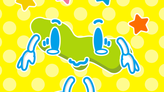 ジーンとする東京ちゃんのイラスト【色、背景あり】PNG