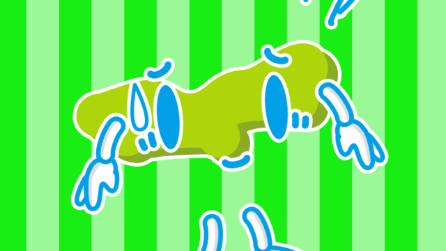 苦笑いする東京ちゃんのイラスト【色、背景あり】PNG