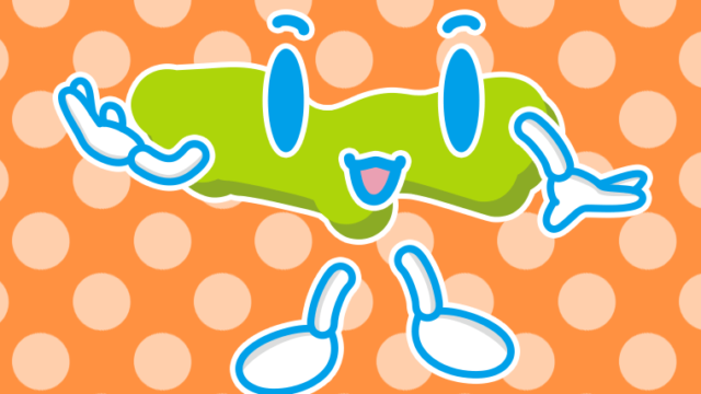 案内する東京ちゃんのイラスト【色、背景あり】PNG