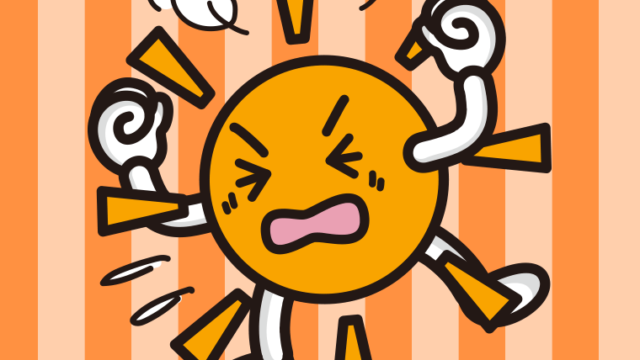 カンカンに怒る晴れちゃんのイラスト【色、背景あり】PNG