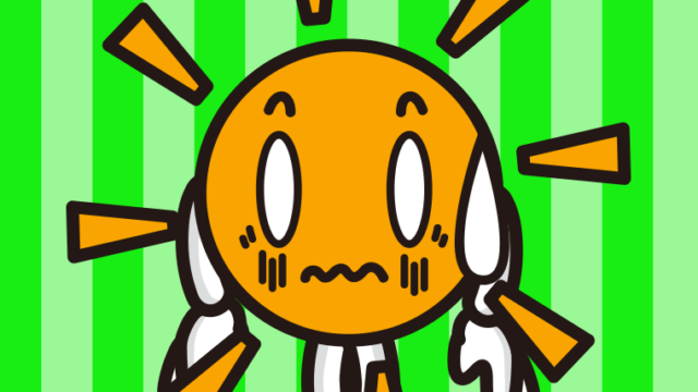 ショックを受ける晴れちゃんのイラスト【色、背景あり】PNG