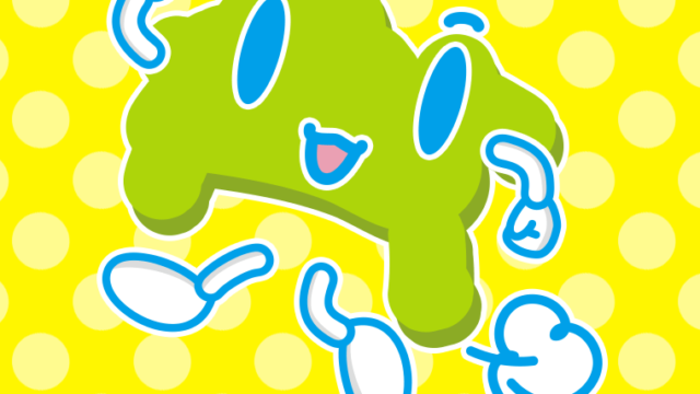 走る神奈川ちゃんのイラスト【色、背景あり】PNG