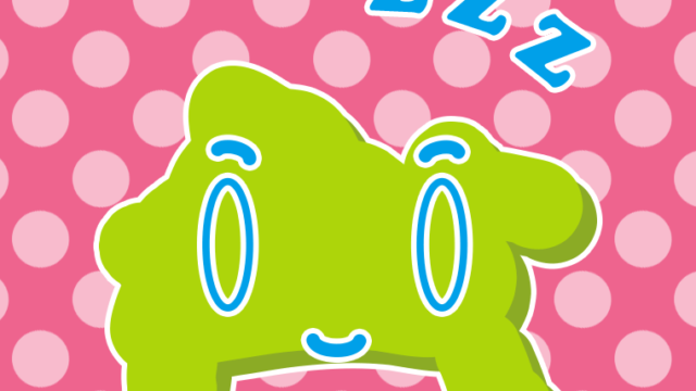 眠る神奈川ちゃんのイラスト【色、背景あり】PNG