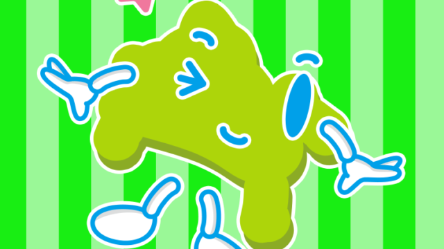 ウインクする神奈川ちゃんのイラスト【色、背景あり】PNG