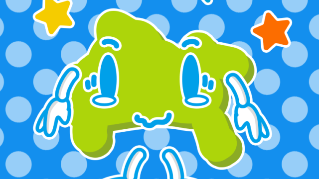 ジーンとする神奈川ちゃんのイラスト【色、背景あり】PNG