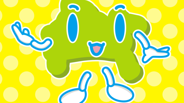 案内する神奈川ちゃんのイラスト【色、背景あり】PNG