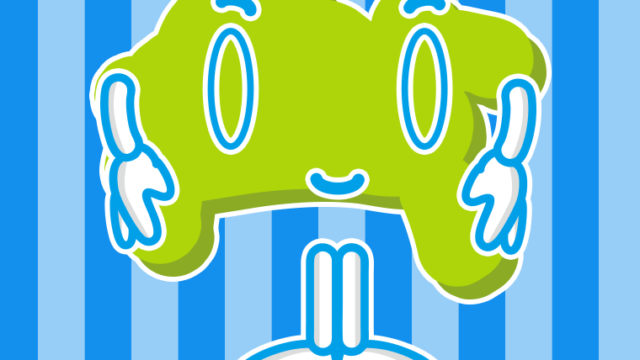 お辞儀する神奈川ちゃんのイラスト【色、背景あり】PNG