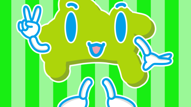 ピースをする神奈川ちゃんのイラスト【色、背景あり】PNG