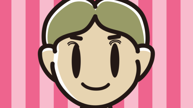 片目だけ奥二重の小学生男子のイラスト【色、背景あり】PNG