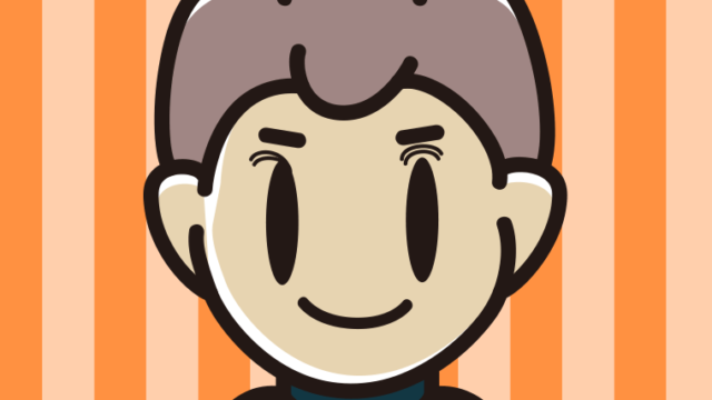 片目だけ奥二重の男子中学生のイラスト【色、背景あり】PNG