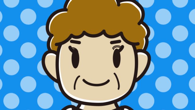 片目だけ奥二重のおばさんのイラスト【色、背景あり】PNG