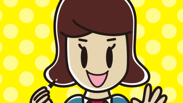 ボールペンを持つ女子高校生のイラスト【色、背景あり】PNG