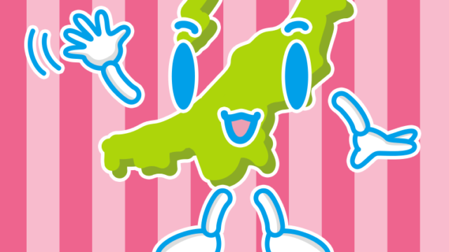 手を振る新潟ちゃんのイラスト【色、背景あり】PNG