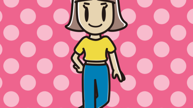 腹見せコーデの小学生女子のイラスト【色、背景あり】PNG